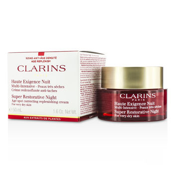 Super Restorative Night Age Spot Correcting Replenishing Cream (For Very Dry Skin) Clarins Image