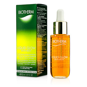 Liquid Glow Skin Best Instant Complexion Reviving Oil with Antioxydant Algae Extract Biotherm Image