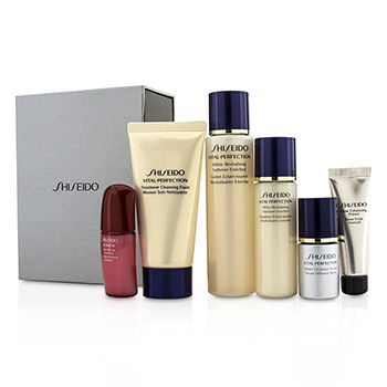 Vital-Perfection Set: Cleansing Foam 50ml+Softener 75ml+Emulsion 30ml+Ultimune Concentrate 10ml+Serum 10ml+Primer 10ml Shiseido Image