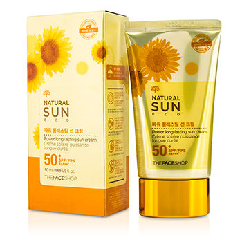 Natural Sun Eco Power Long-Lasting Sun Cream SPF 50+ The Face Shop Image