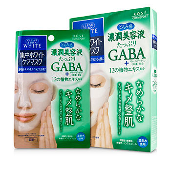 Clear Turn White GABA Botanical Extracts Moisture Mask Kose Image