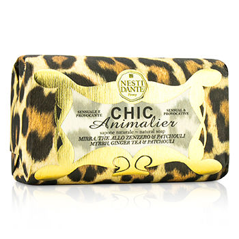 Chic Animalier Natural Soap - Myrrh Ginger Tea & Patchouli Nesti Dante Image