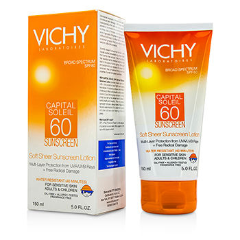 Capital Soleil Soft Sheer Sunscreen Lotion For Face & Body SPF 60 Vichy Image