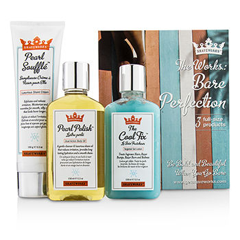 Shaveworks Bare Perfection Kit: Shave Cream 150g + Targeted Gel Lotion 156ml + Body Oil 156ml Anthony Image