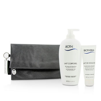 Body Care X Mandarina Duck Coffret: Anti-Drying Body Milk 400ml + Cleansing Shower Milk 75ml + Clutch Bag Biotherm Image