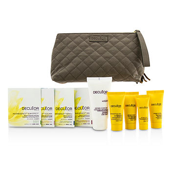 Travel Set: Day Cream 15ml + Rich Cream 15ml + Night Cream 15ml + Night Balm 5ml + Body Milk 50ml + 4 Samples + Bag Decleor Image