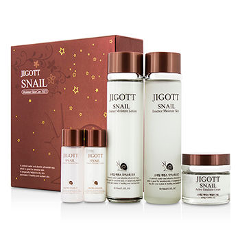Snail Moisture Skin Care Set: Moisture Skin 150ml + Moisture Lotion 150ml + Active Emulsion Cream 50ml...... Jigott Image