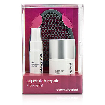 Super Rich Repair Limited Edition Set: Super Rich Repair 50ml + Skin Resurfacing Cleanser 30ml + Facial Cleansing Mitt Dermalogica Image