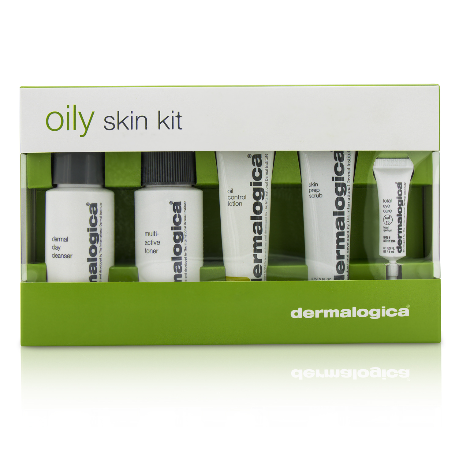 Oily Skin Kit: Cleanser 50ml + Toner 50ml + Lotion  22ml + Scrub 22ml + Total Eye Care 4ml Dermalogica Image