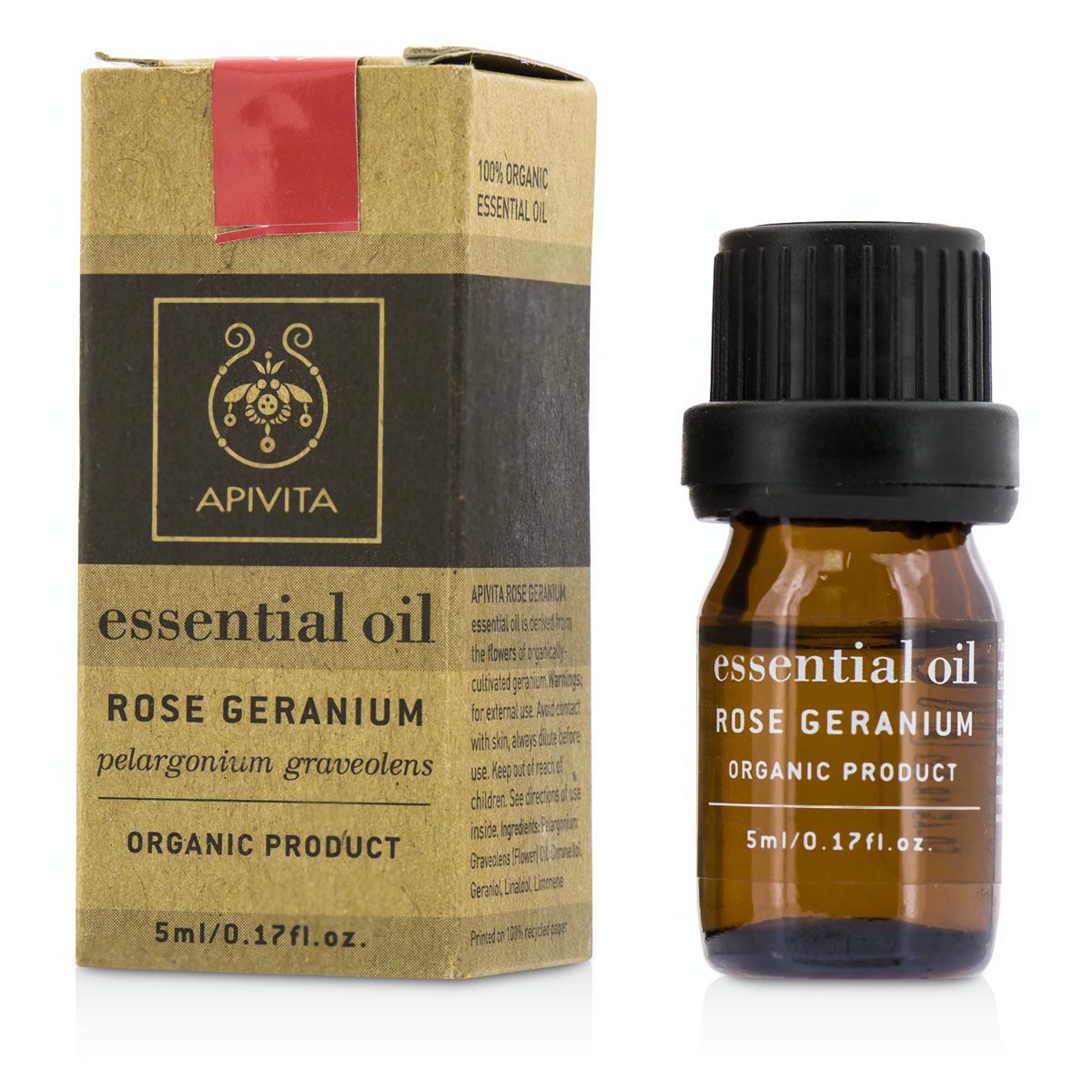 Essential Oil - Rose Geranium Apivita Image