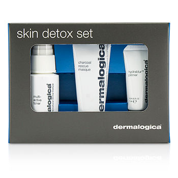 Skin Detox Set: Rescue Masque 22ml/0.75oz + Multi-Active Toner 30ml/1oz + HydraBlur Primer 7ml/0.24oz Dermalogica Image