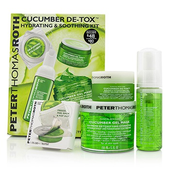 Cucumber Detox Kit: Gel Mask 150ml/5oz + Foaming Cleanser 30ml/1oz + Hydrating Gel 15ml/1oz + Eye-Cu Peter Thomas Roth Image