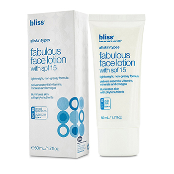 Fabulous Face Lotion with SPF 15 (Exp. Date 03/2017) Bliss Image