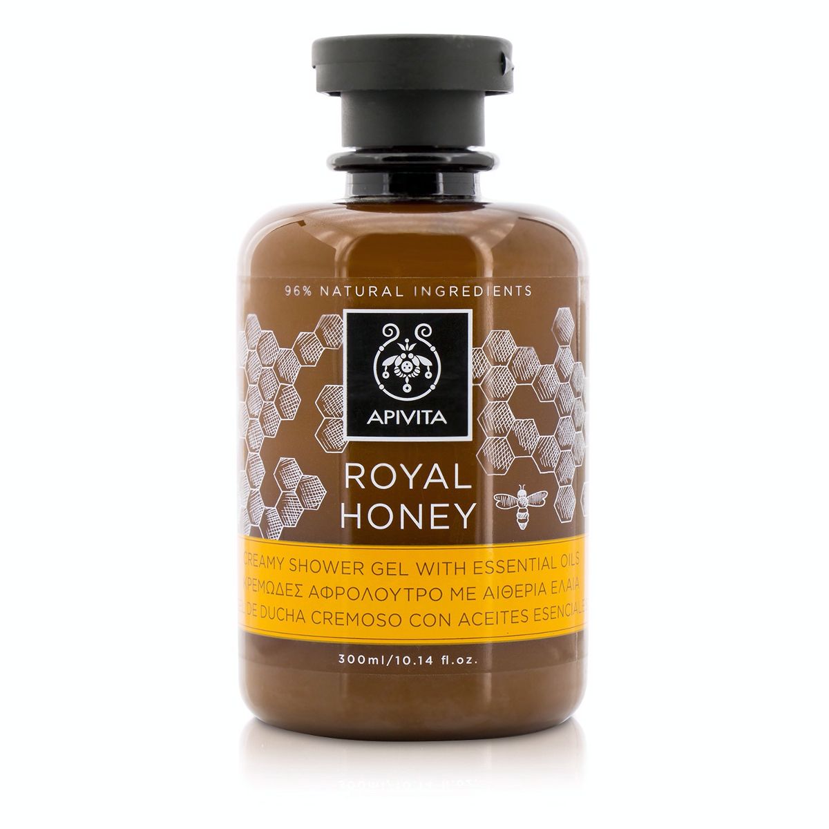 Royal Honey Creamy Shower Gel With Essential Oils Apivita Image