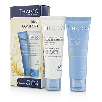 Ideal Comfort Kit: Delicious Comfort Cream 50ml + Melt-Away Mask 50ml Thalgo Image