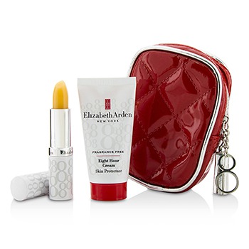 Eight Hour Cream Set: Eight Hour Cream Skin Protectant Fragrance Free 28g/1oz + Lip Protectant Stick SPF 15 3.7g/0.13oz + Bag Elizabeth Arden Image