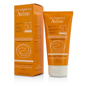 Hydrating Sunscreen Lotion SPF 50 For Face & Body - 80 Minutes Water Resistant Avene Image