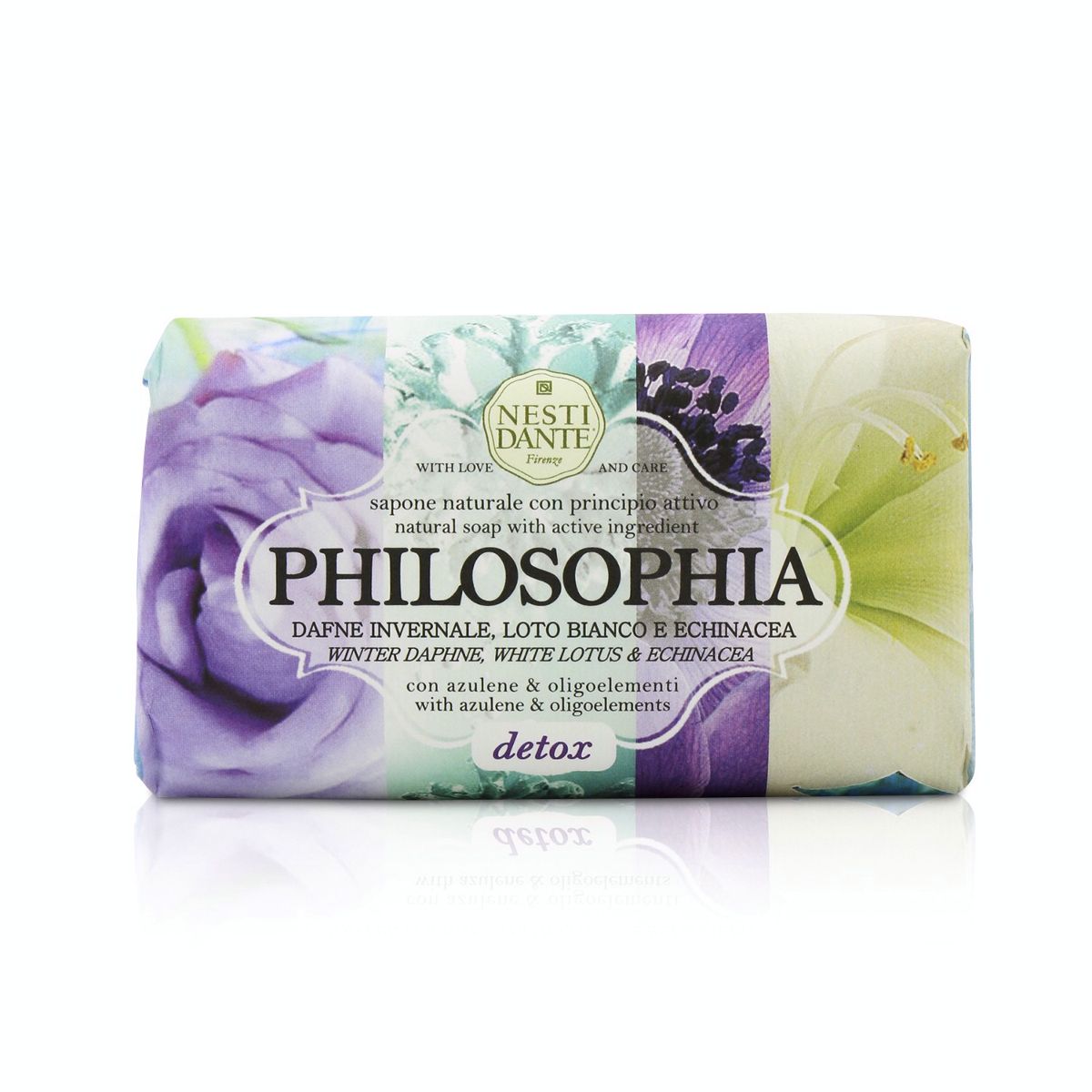 Philosophia Natural Soap - Detox - Winter Daphne White Lotus  Echinacea With Azulene  Oligoelements Nesti Dante Image