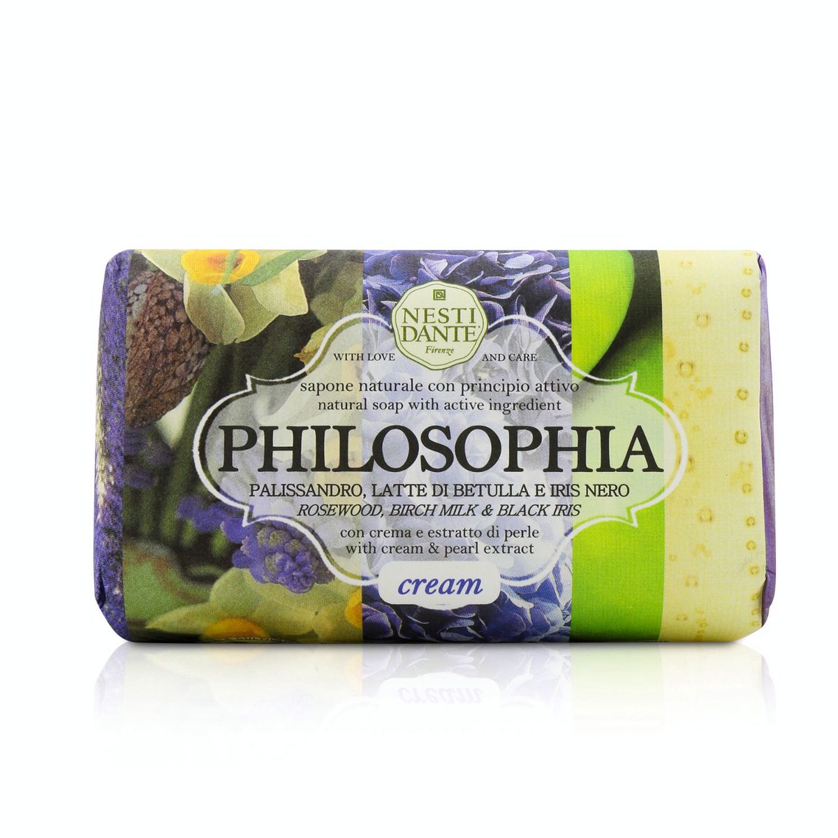 Philosophia Natural Soap - Cream - Rosewood Birch Milk  Black Iris With Cream  Pearl Extract Nesti Dante Image