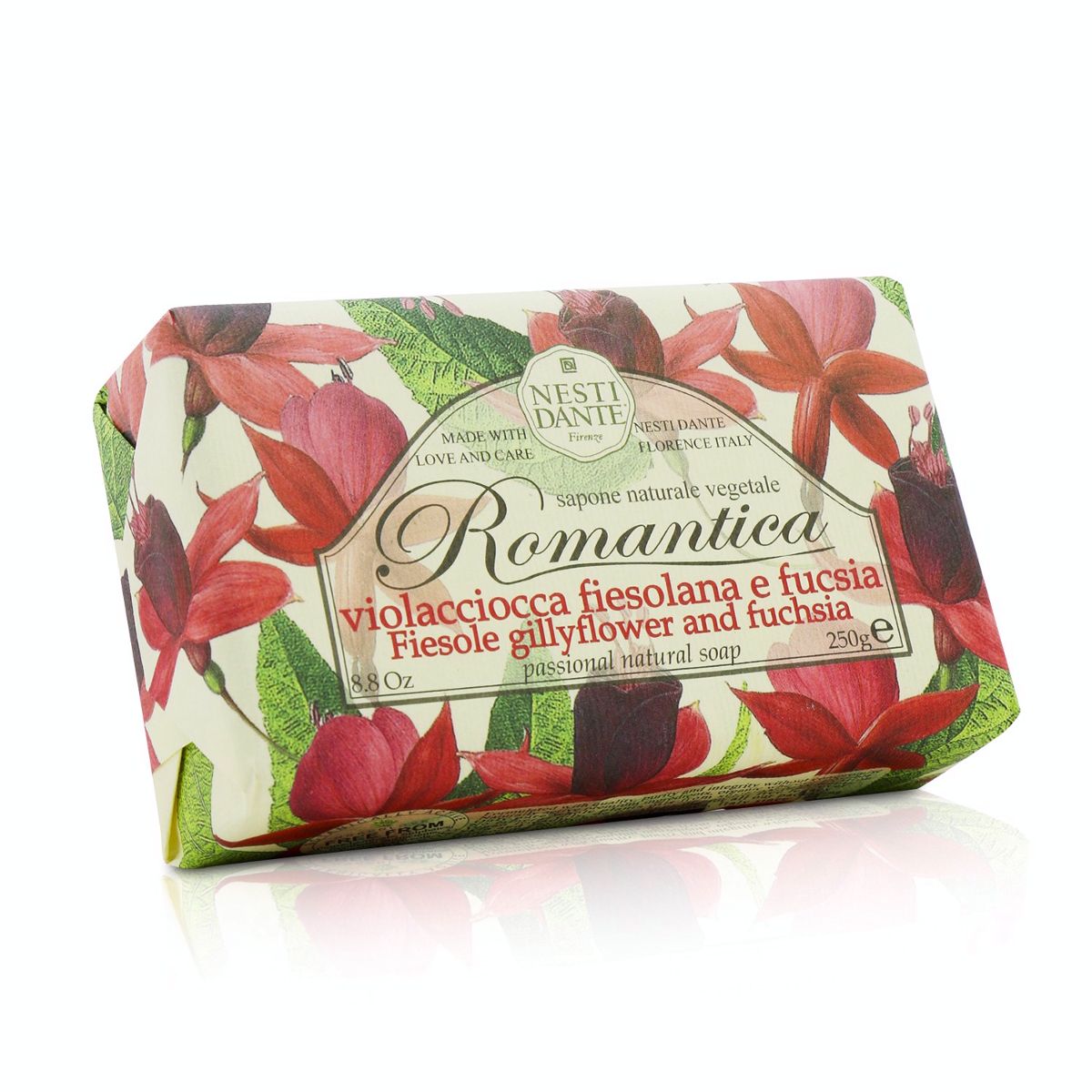 Romantica Passional Natural Soap - Fiesole Gillyflower  Fuchsia Nesti Dante Image