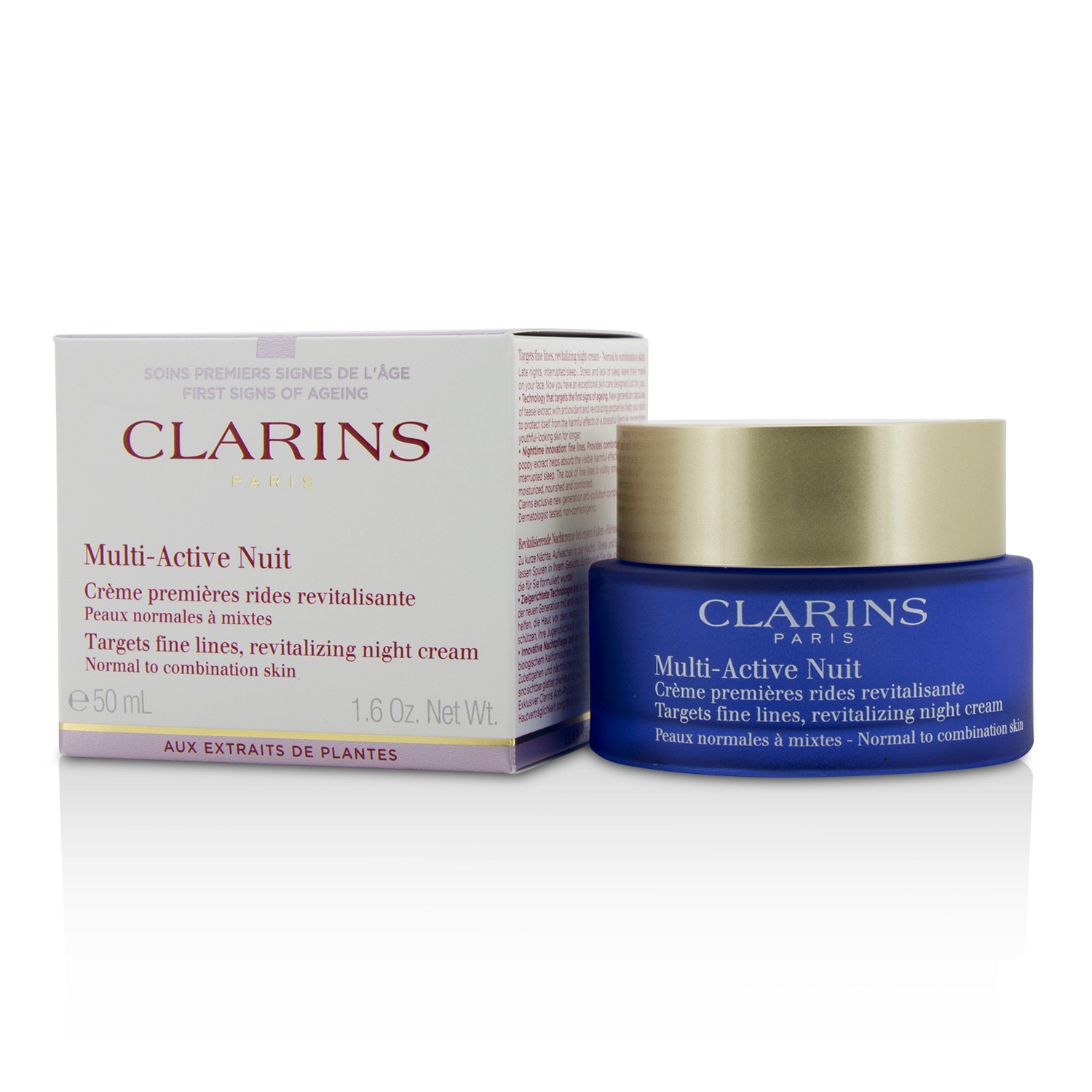 Multi-Active Night Targets Fine Lines Revitalizing Night Cream - For Normal To Combination Skin Clarins Image