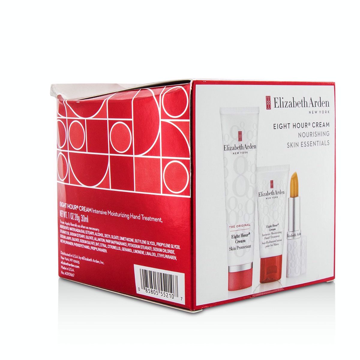 Eight Hour Cream Nourishing Skin Essentials Set: Skin Protectant The Original+Hand Treatment+Lip (Box Slightly Damaged) Elizabeth Arden Image