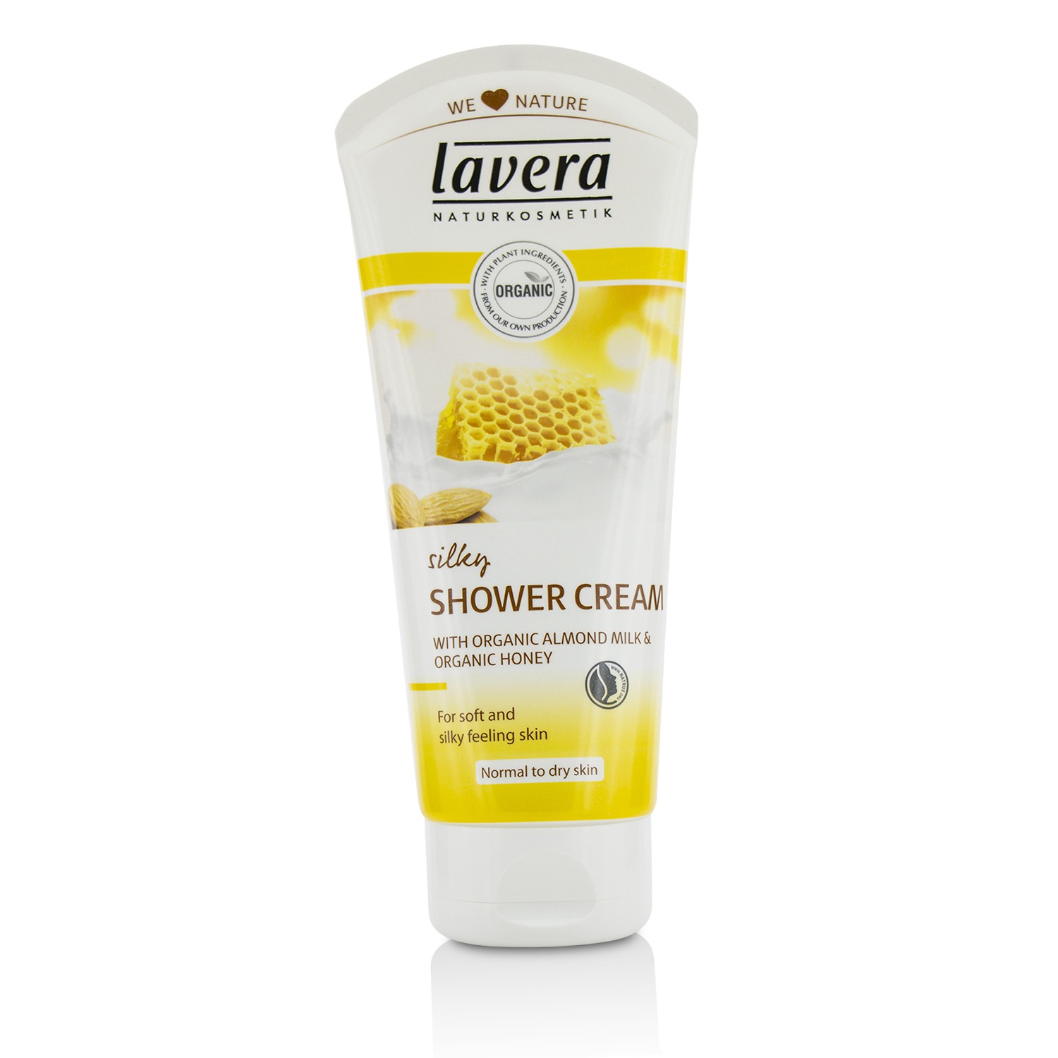 Organic Almond Milk & Honey Silky Shower Cream - Normal to Dry Skin Lavera Image