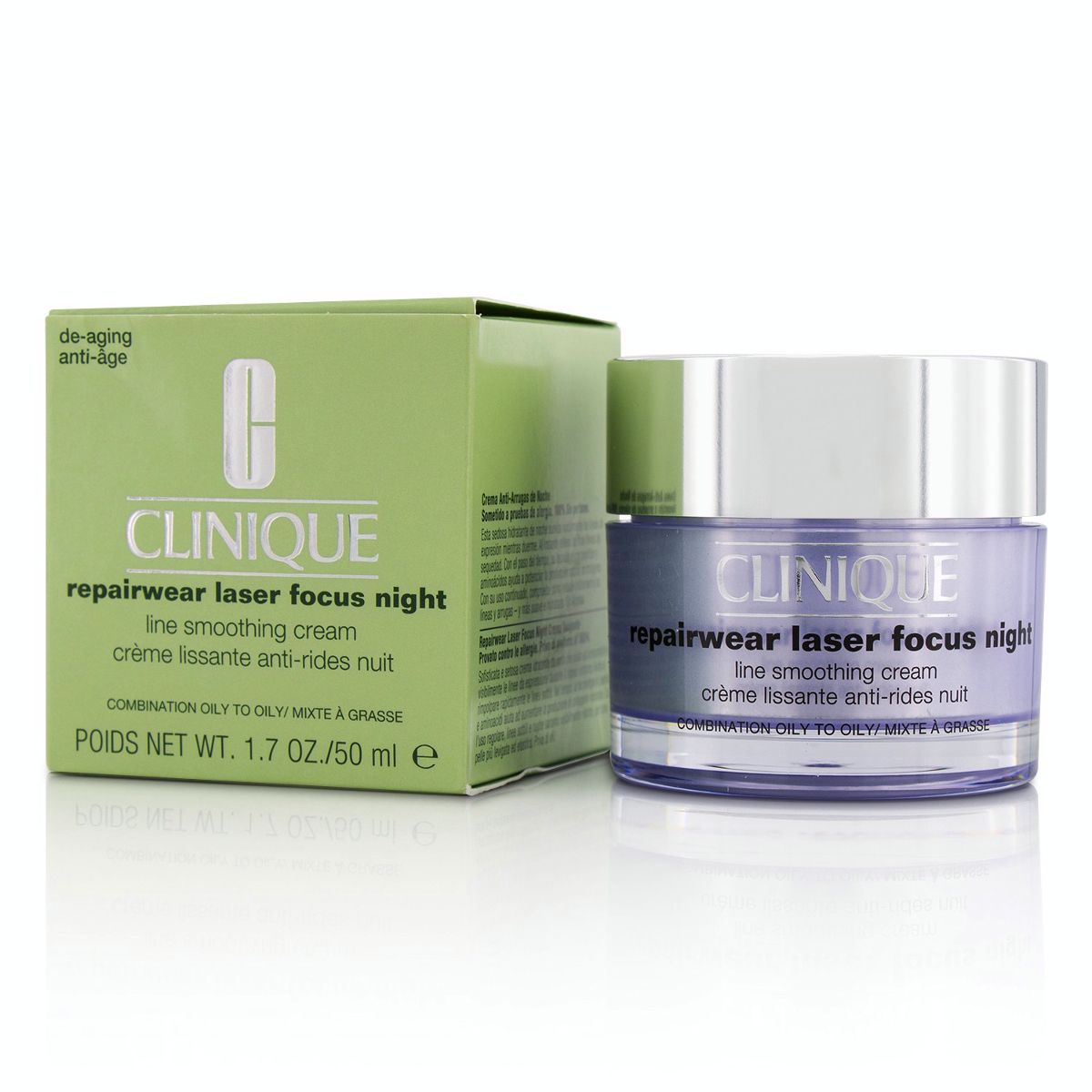 Repairwear Laser Focus Night Line Smoothing Cream - Combination Oily To Oily Clinique Image