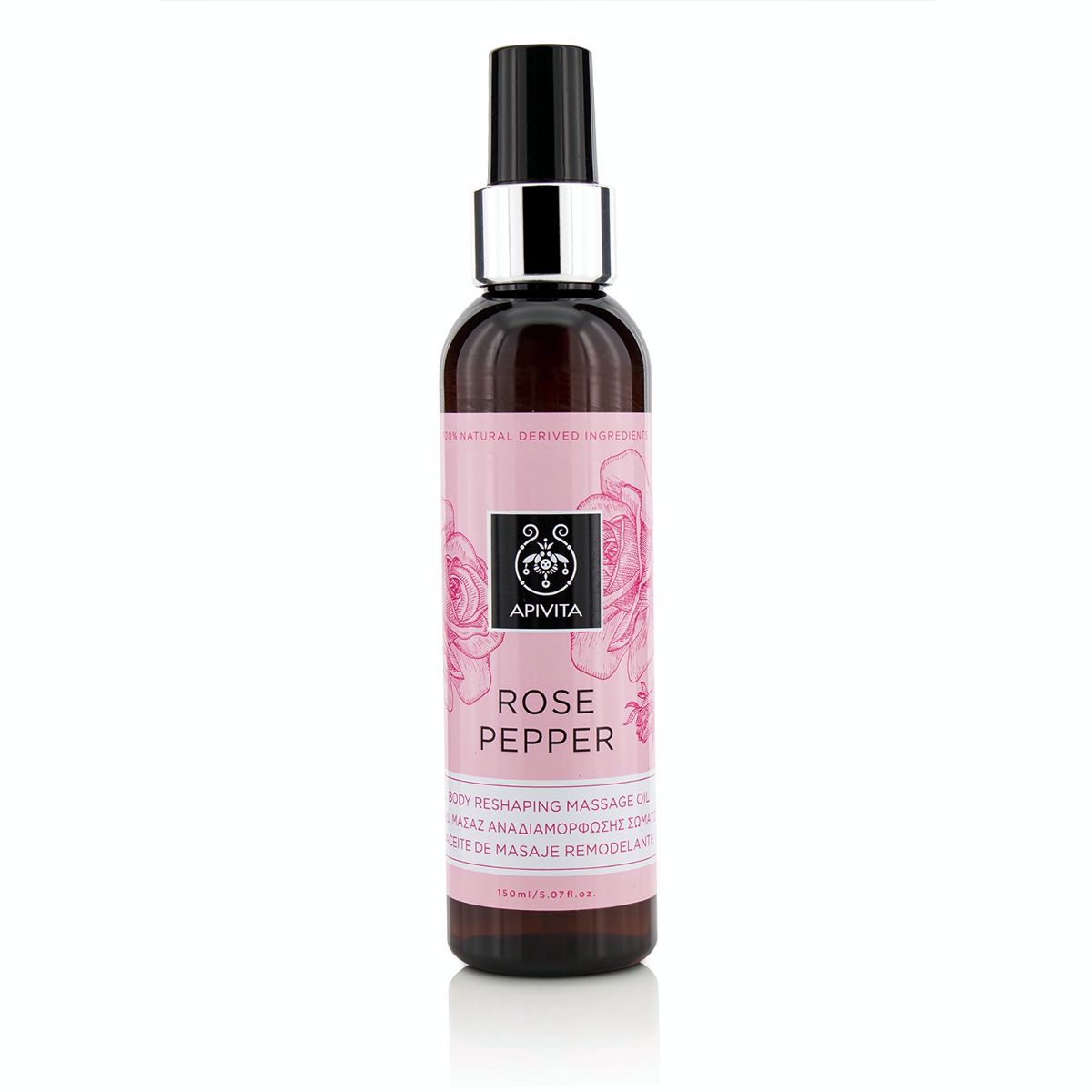 Rose Pepper Body Reshaping Massage Oil Apivita Image