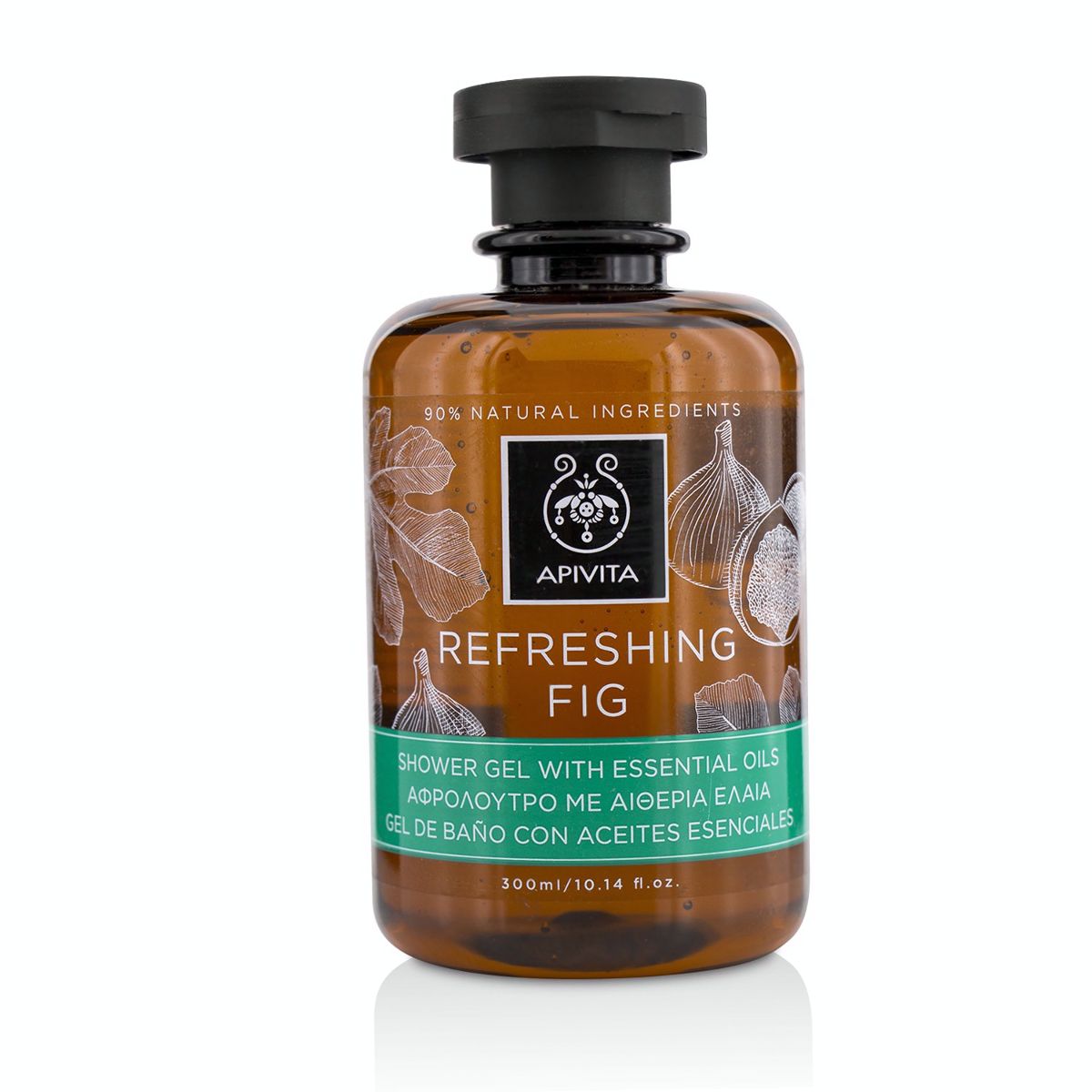 Refreshing Fig Shower Gel with Essential Oils Apivita Image