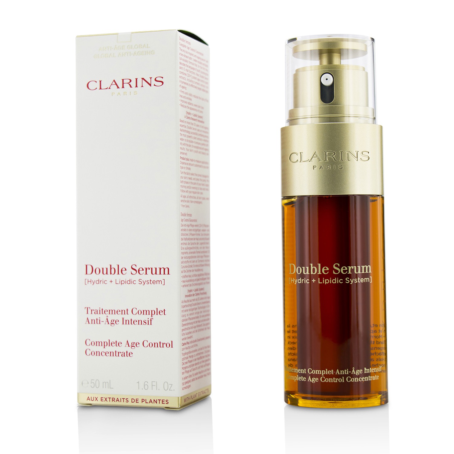 Double Serum (Hydric + Lipidic System) Complete Age Control Concentrate Clarins Image