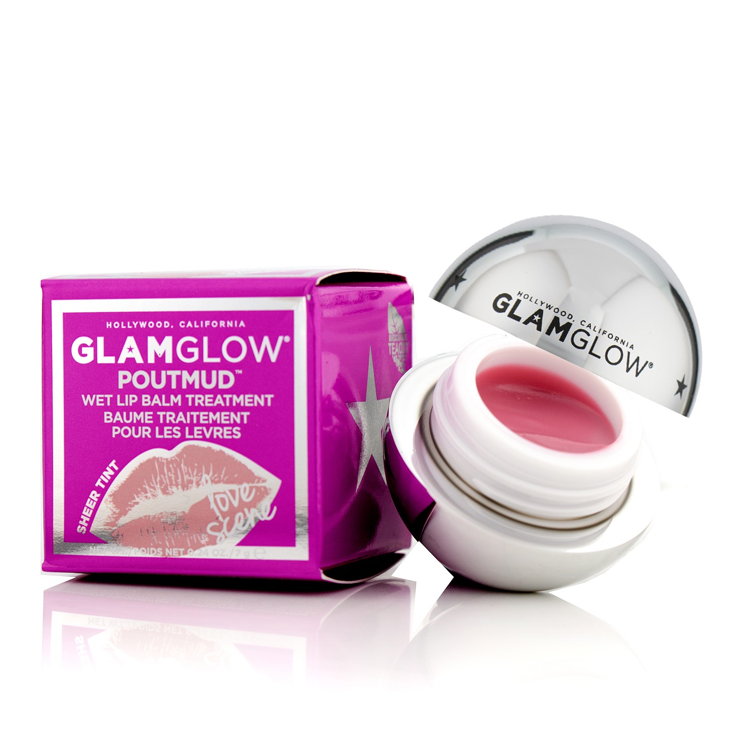 PoutMud Sheer Tint Wet Lip Balm Treatment - Love Scene Glamglow Image
