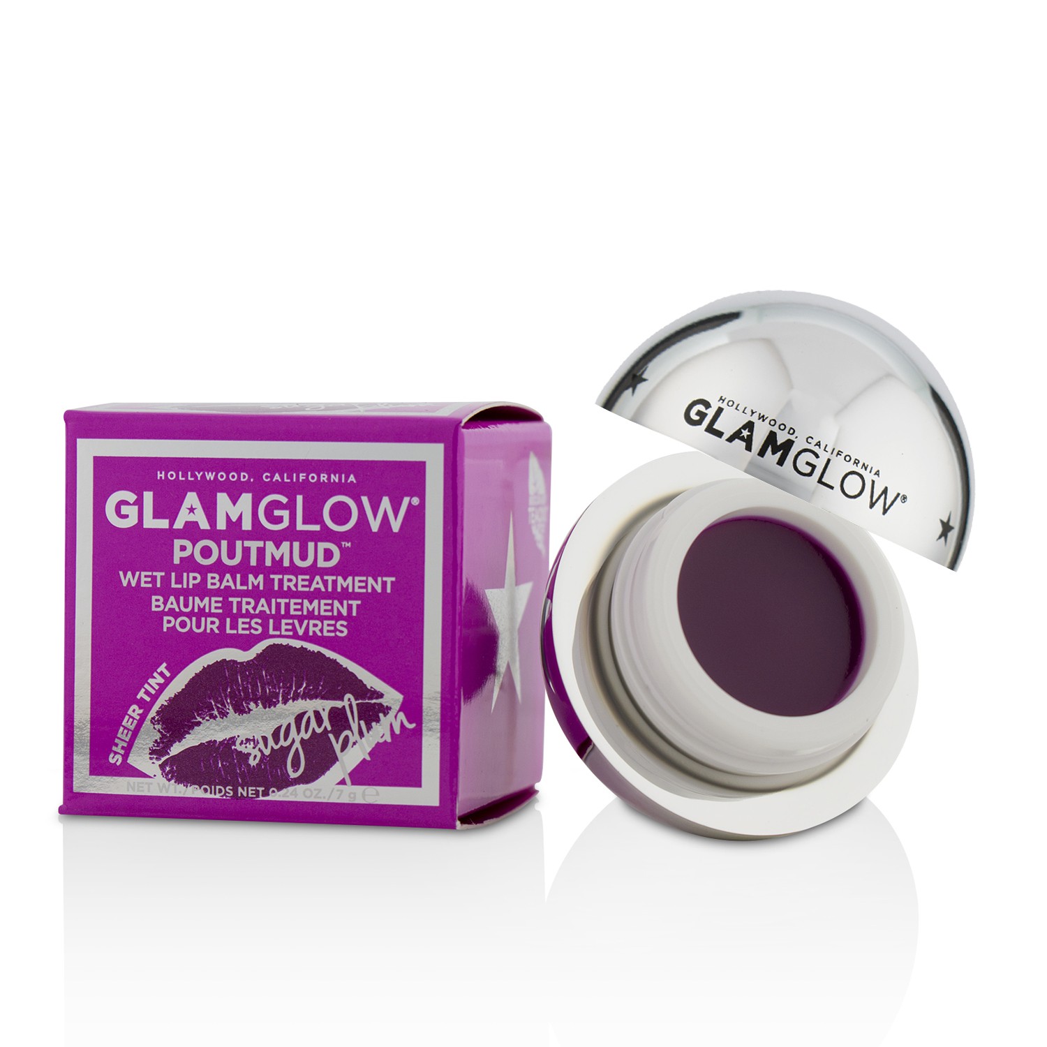 PoutMud Sheer Tint Wet Lip Balm Treatment - Sugar Plum Glamglow Image