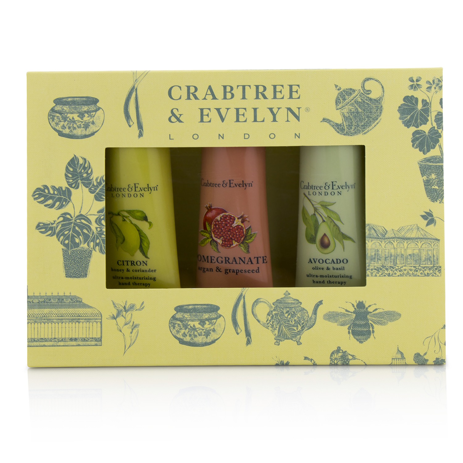 Botanicals Hand Therapy Set (1x Citron Honey & Coriander 1x Pomegranate Argan & Grapeseed 1x Avocado Olive & Basil) Crabtree & Evelyn Image