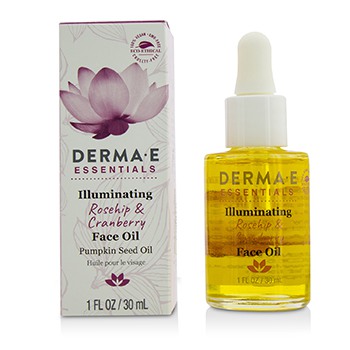 Essentials Illuminating Rosehip & Cranberry Face Oil Derma E Image