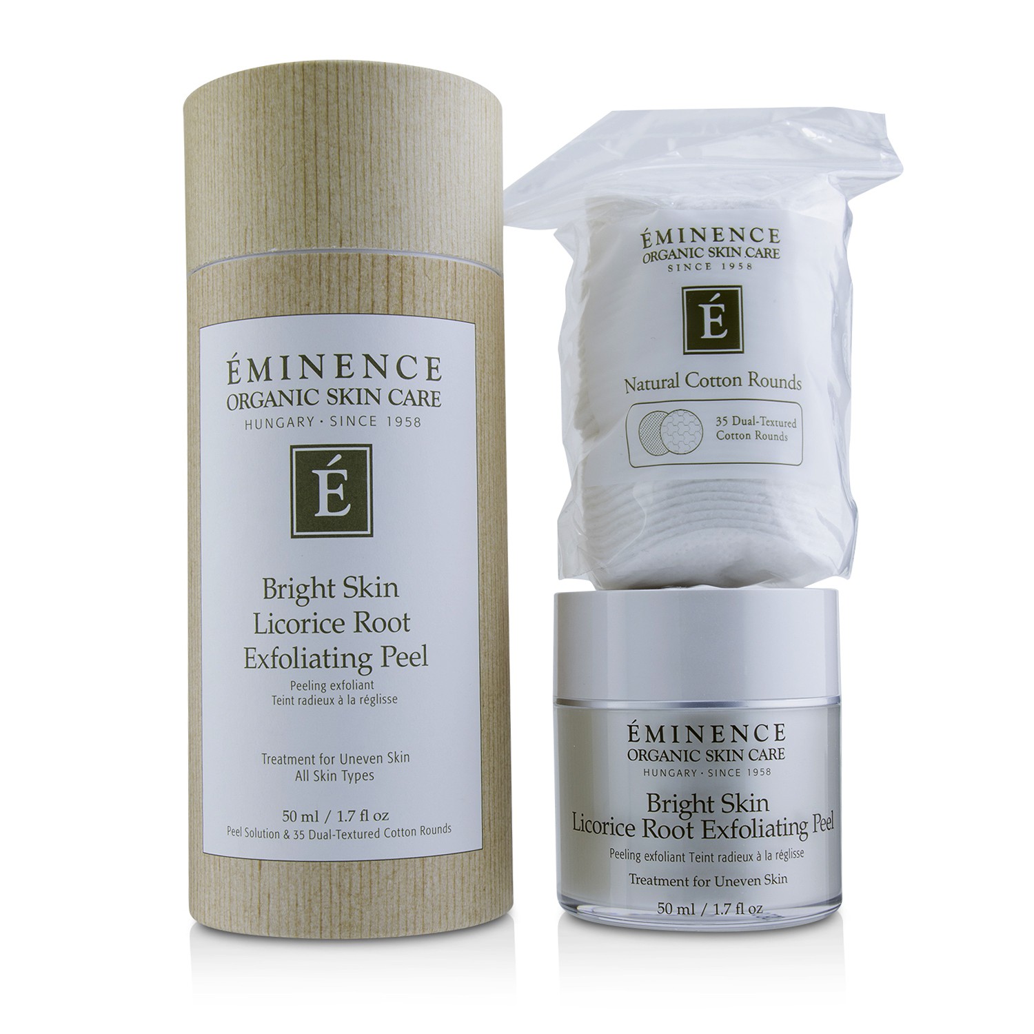 Bright Skin Licorice Root Exfoliating Peel (with 35 Dual-Textured Cotton Rounds) Eminence Image