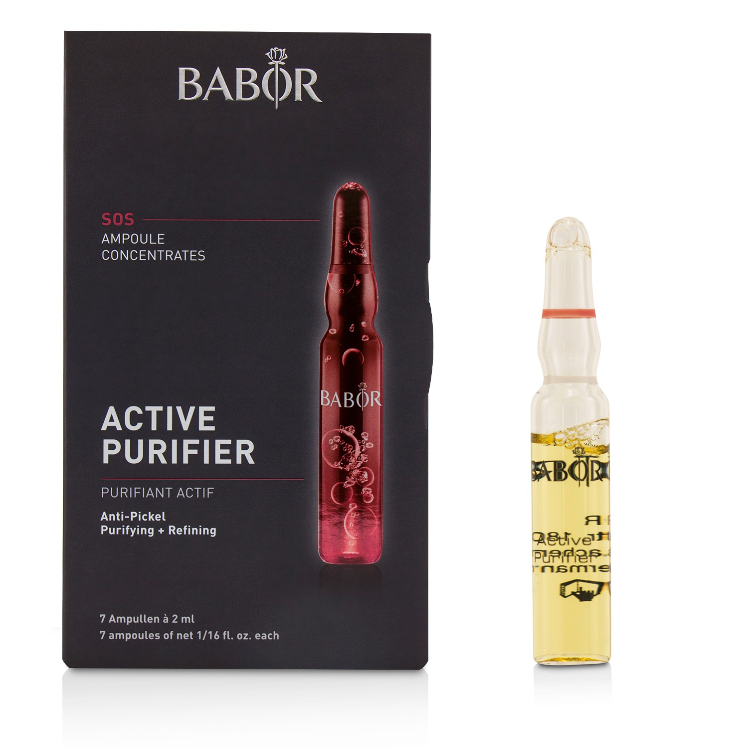 Ampoule Concentrates SOS Active Purifier (Purifying + Refining) - For Problematic Impure Skin Babor Image