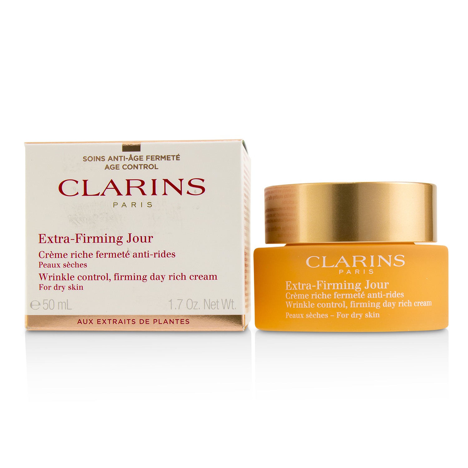 Extra-Firming Jour Wrinkle Control Firming Day Rich Cream - For Dry Skin Clarins Image