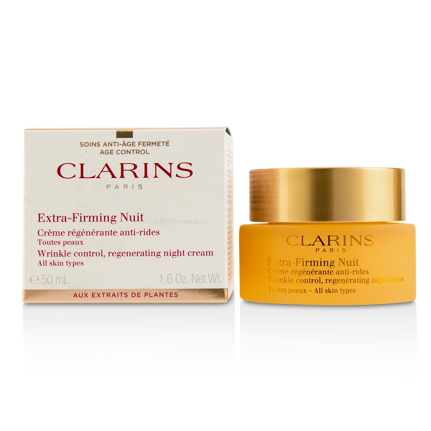 Extra-Firming Nuit Wrinkle Control Regenerating Night Cream - All Skin Types Clarins Image