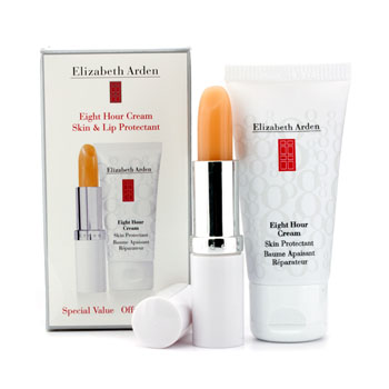 Eight Hour Cream Skin & Lip Protectant Special Value Set: Face Cream 30ml +  Lip Stick 3.7g Elizabeth Arden Image