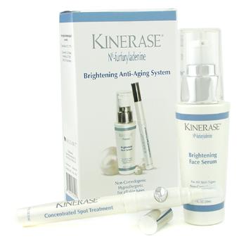 Brightening Anti-Aging System: Face Serum 30ml + Concentrated Spot Treatment 3.5ml Kinerase Image