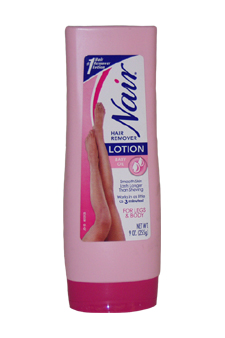 Hair Remover Lotion with Baby Oil For Legs & Body Nair Image
