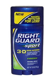 Sport 3-D Odor Defense Antiperspirant & Deodorant Invisible Solid Fresh Right Guard Image