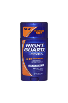 Sport 3-D Odor Defense Antiperspirant & Deodorant Invisible Solid Unscented Right Guard Image