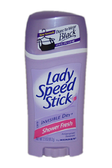 Lady Speed Stick Invisible Dry Deodorant Shower Fresh Mennen Image