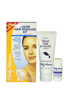 Cream Hair Remover Kit for Face  Upper Lip and Chin Vanilla Scent Sally Hansen Image
