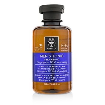 Mens Tonic Shampoo with Hippophae TC & Rosemary (For Thinning Hair) Apivita Image