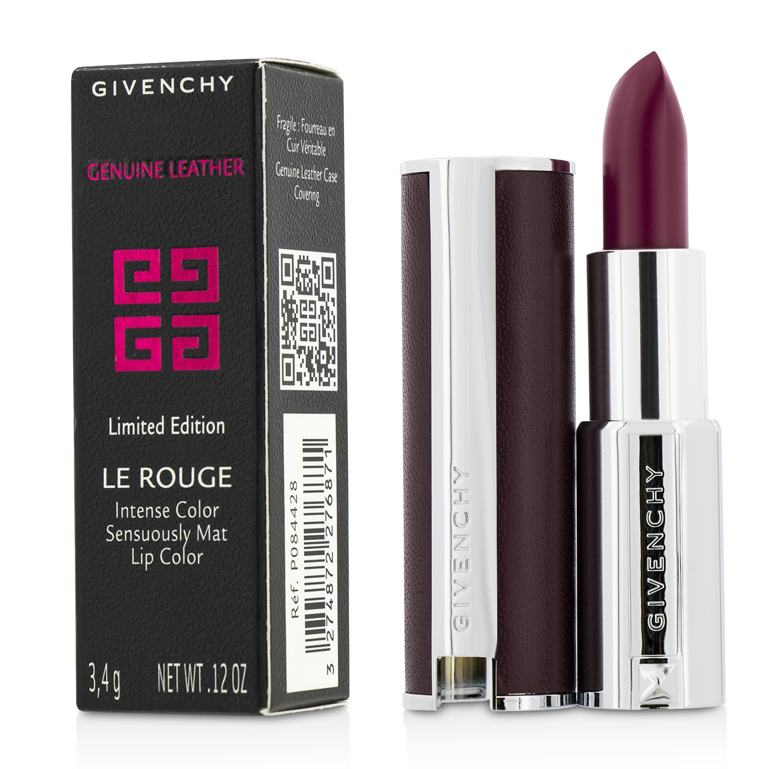 Le Rouge Intense Color Sensuously Mat Lipstick - # 315 Framboise Velours (Genuine Leather Case) Givenchy Image