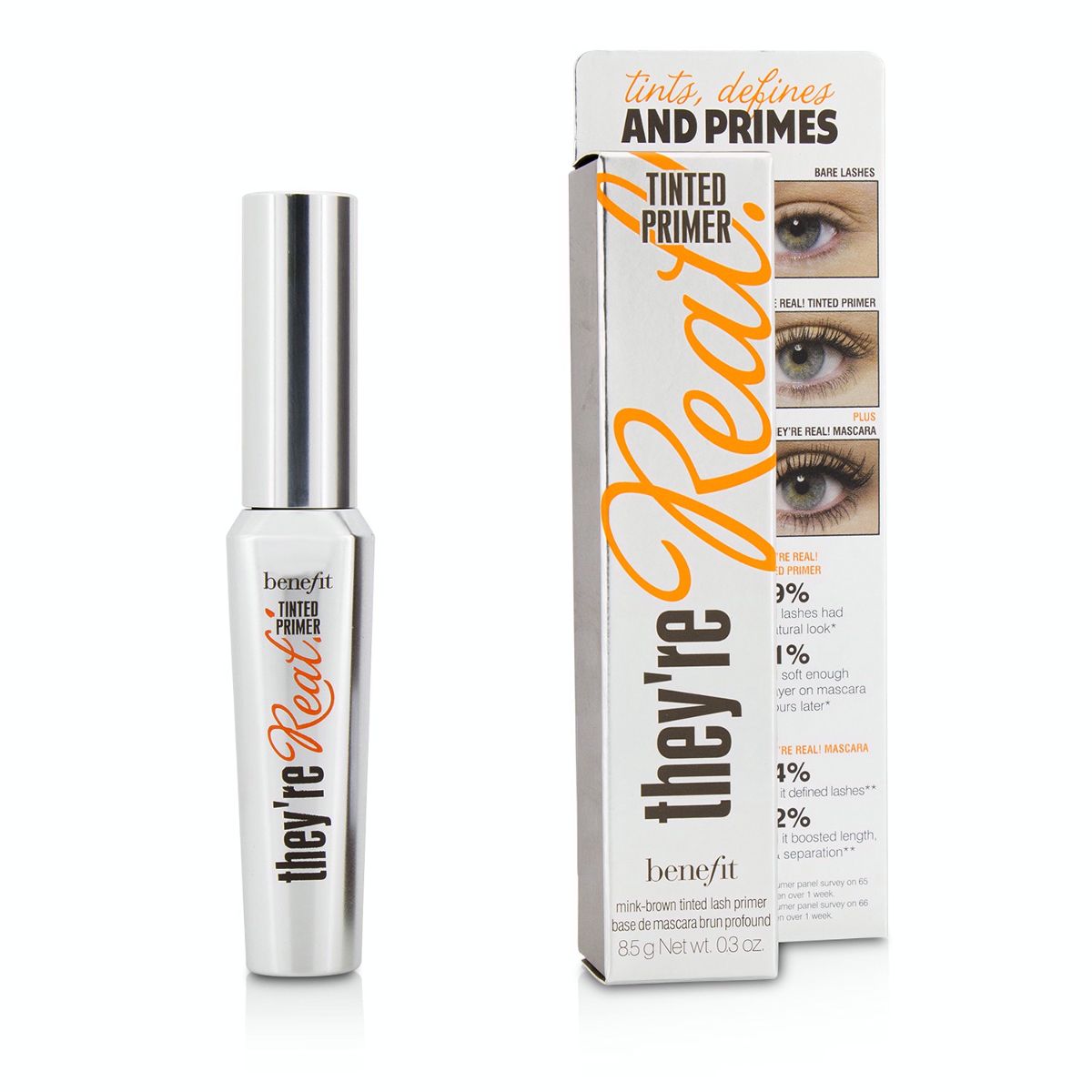Theyre Real Tinted Lash Primer - Mink Brown Benefit Image