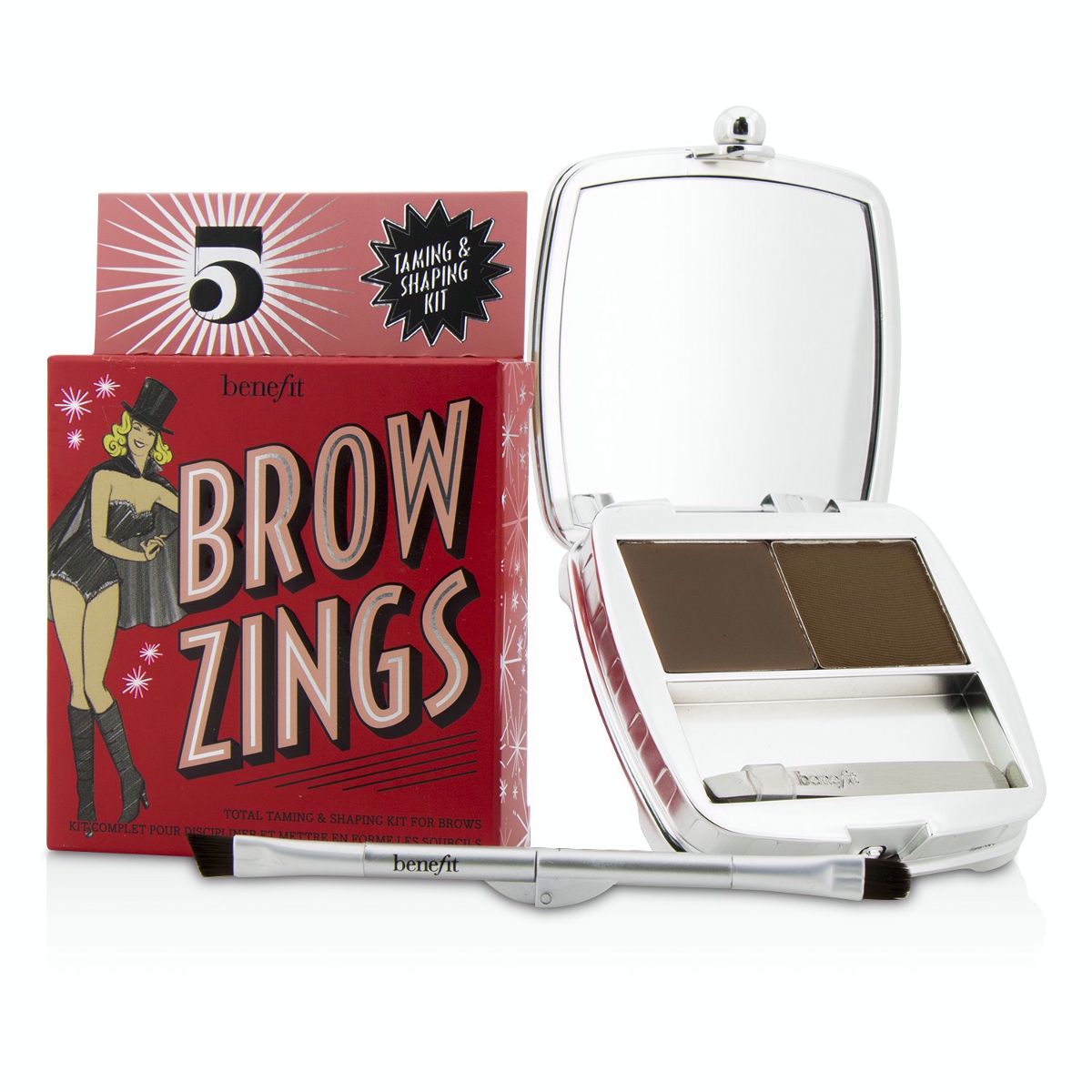 Brow Zings (Total Taming  Shaping Kit For Brows) - #5 (Deep) Benefit Image